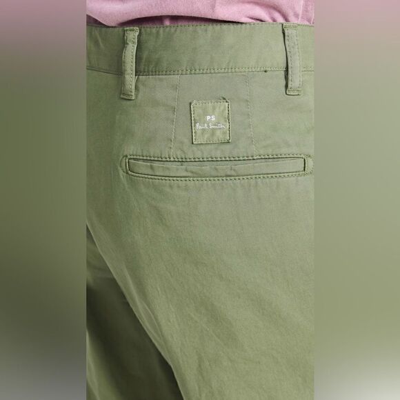 PS Paul Smith Mid Fit Stitch Chino Green 33R NWT IN PACKAGE - Picture 6 of 9